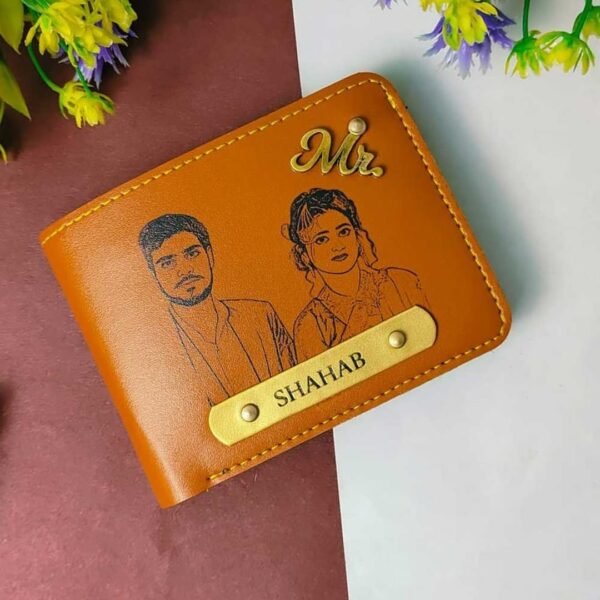 Sketch Wallet with Name & Charm