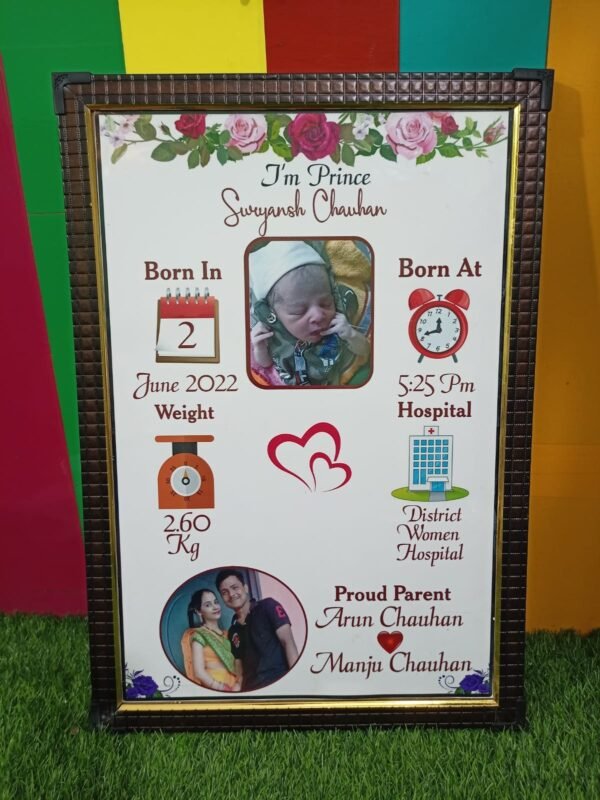 Unique Baby Birth Frame
