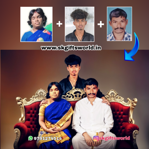 Family Merge Art ( 3 members)