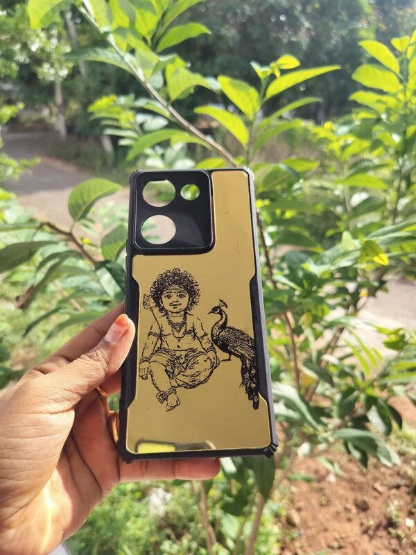 Gold Engraving Mobile Case