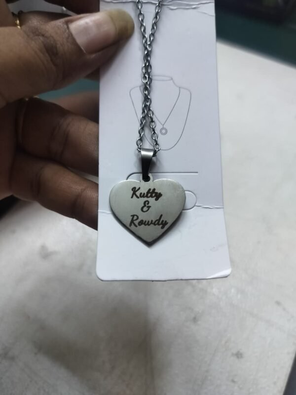Customised Heart Doller Chain